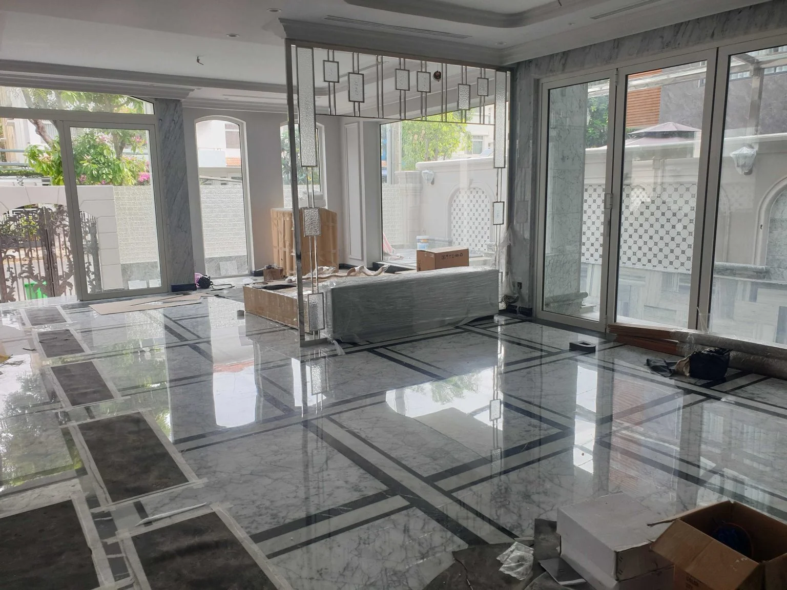 Thi công nội thất - Đá biệt thự Quận 7 — ảnh 2