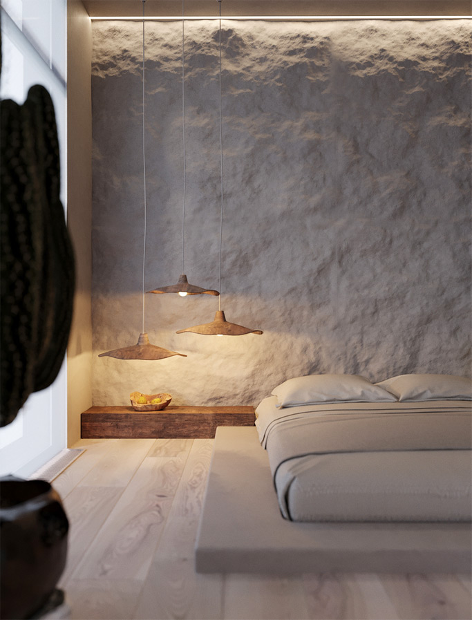 Kết nối tâm hồn phòng ngủ qua thiết kế Wabi Sabi — ảnh 6