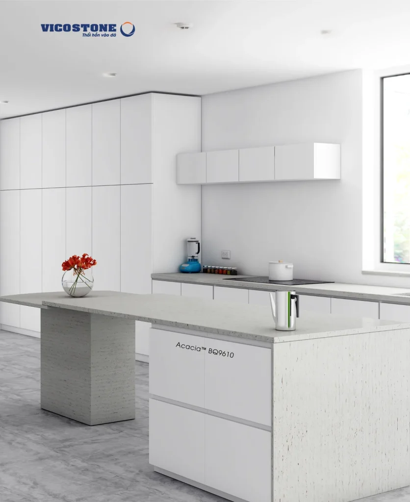 Bề mặt Acacia BQ9610 trong không gian minh họa