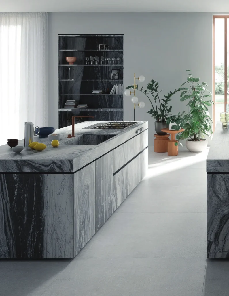 Bề mặt AMANO MARBLE trong không gian minh họa