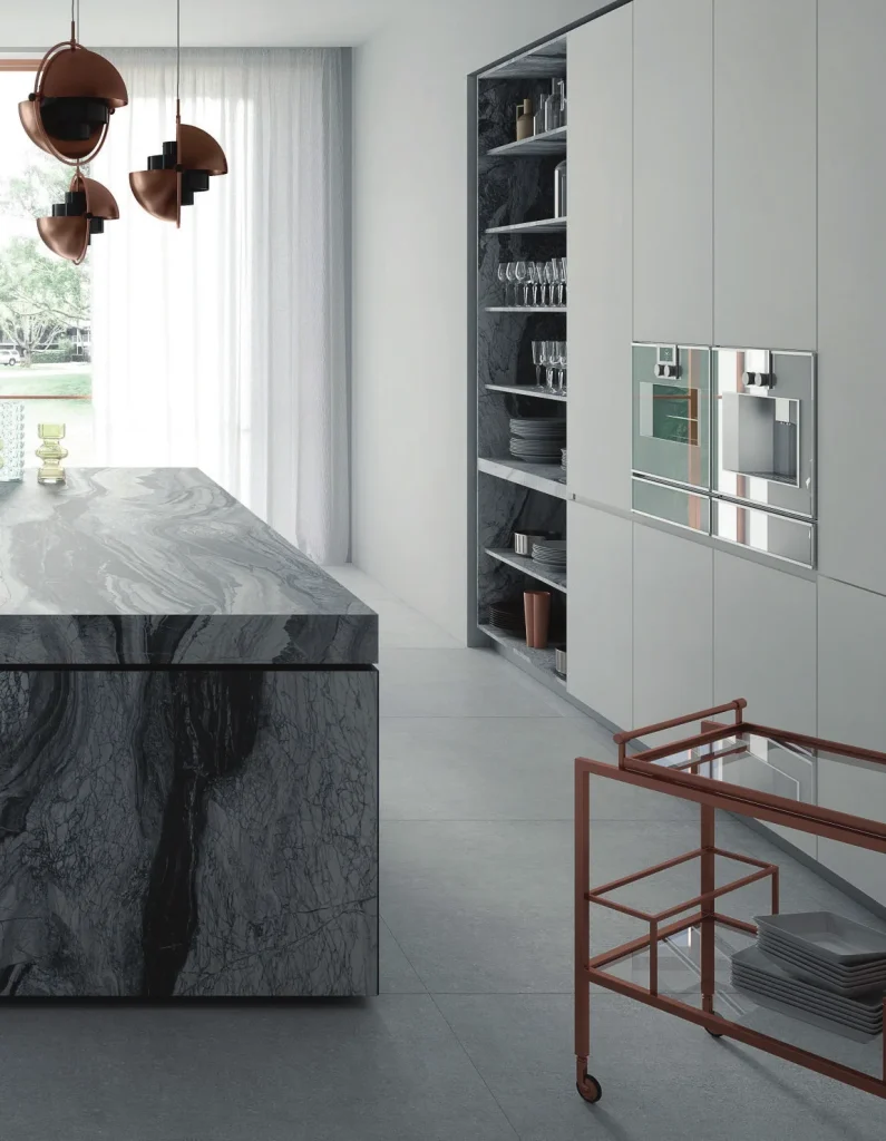Bề mặt AMANO MARBLE trong không gian minh họa