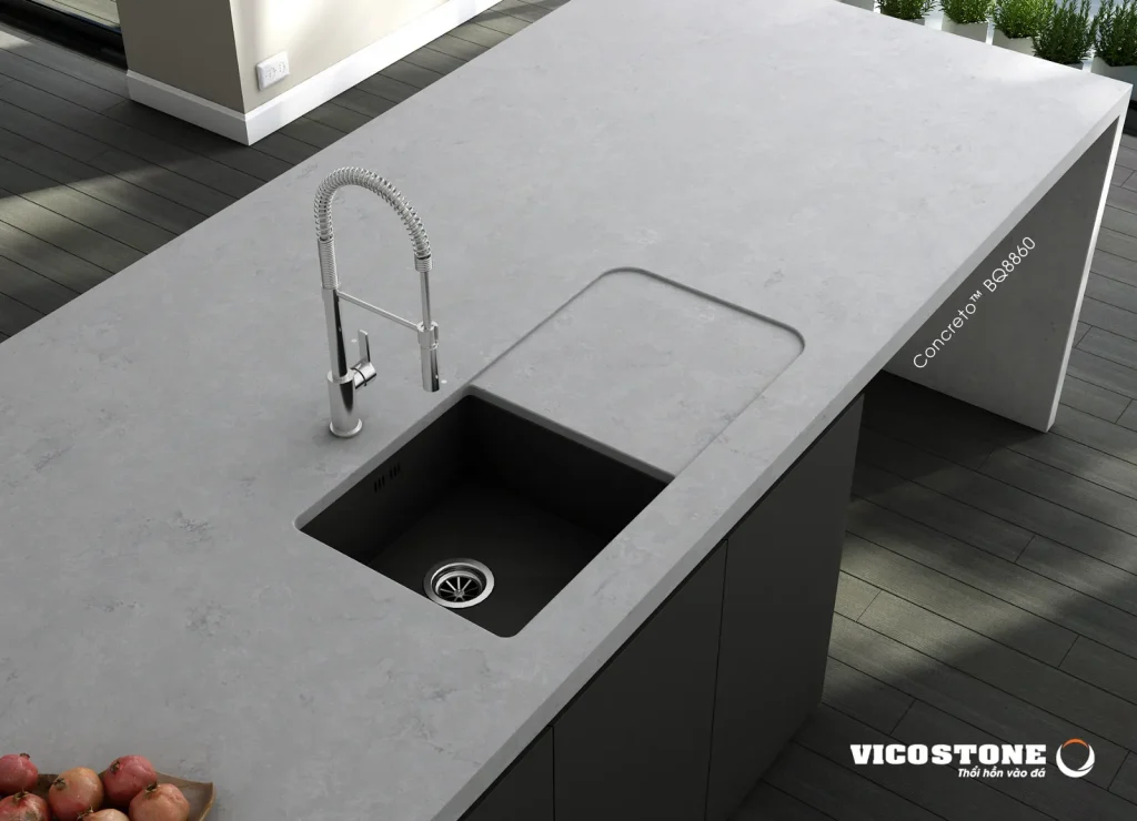 Bề mặt Concreto BQ8860 trong không gian minh họa