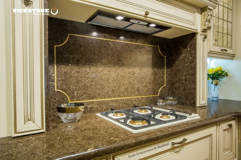 Bề mặt Dark Emparador BQ8560 trong không gian minh họa