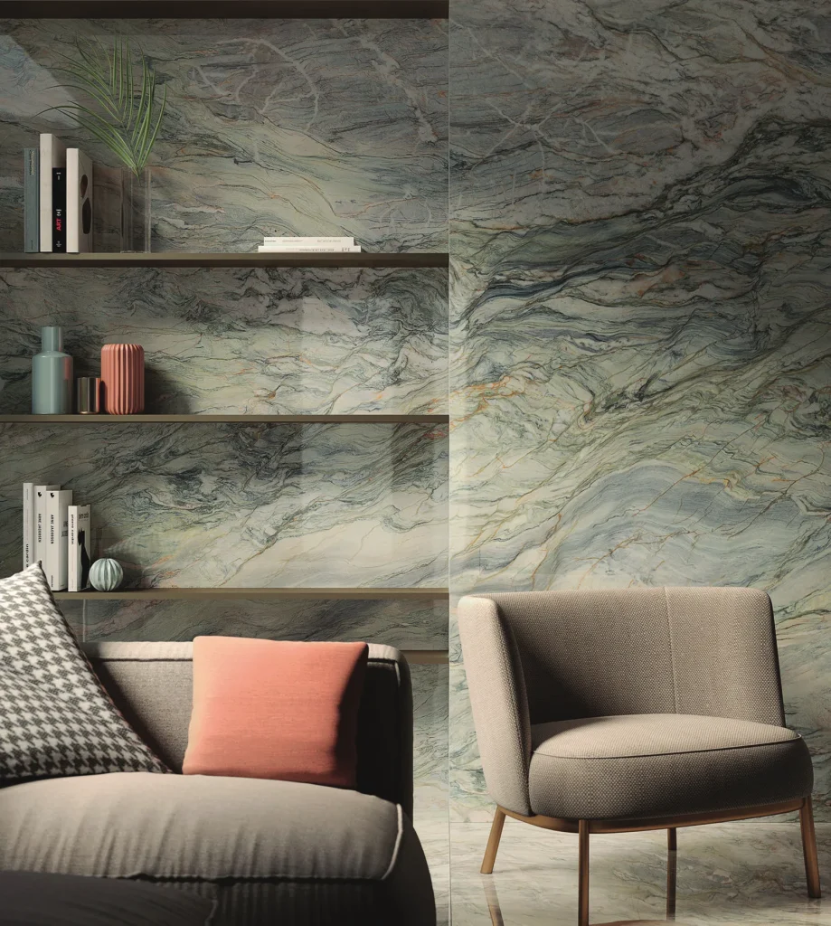 Bề mặt GRANDE MARBLE trong không gian minh họa