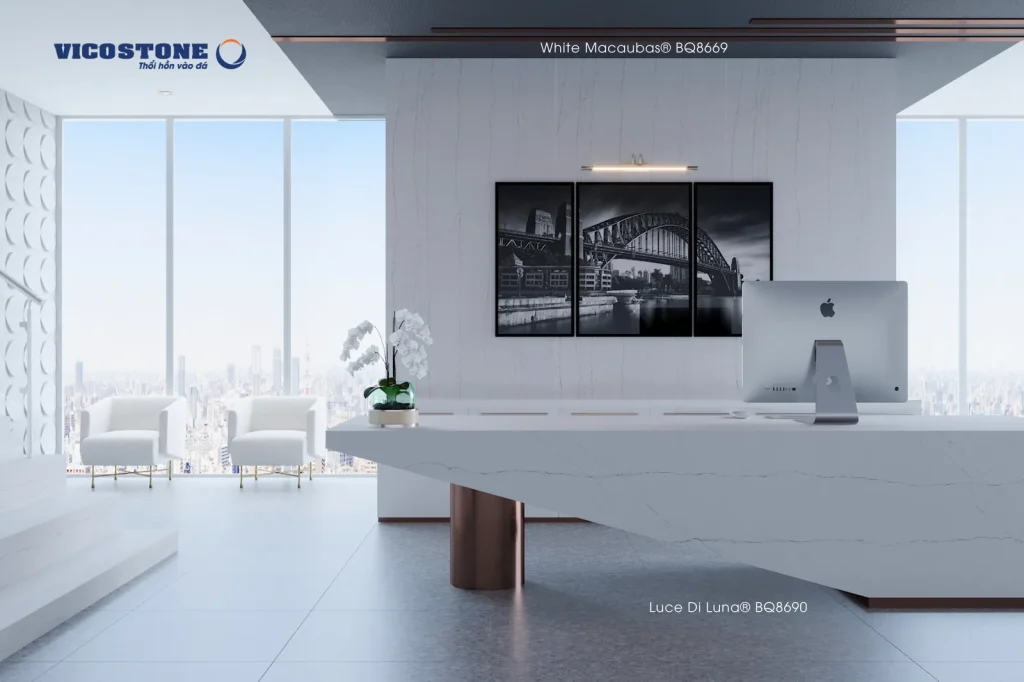 Bề mặt Luce Di Luna BQ8690 trong không gian minh họa