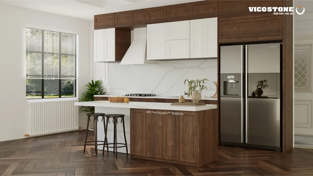 Bề mặt Michelangelo BQ8836 trong không gian minh họa
