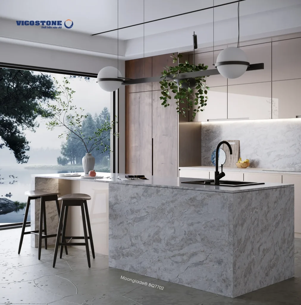 Bề mặt Moonglade BQ7702 trong không gian minh họa