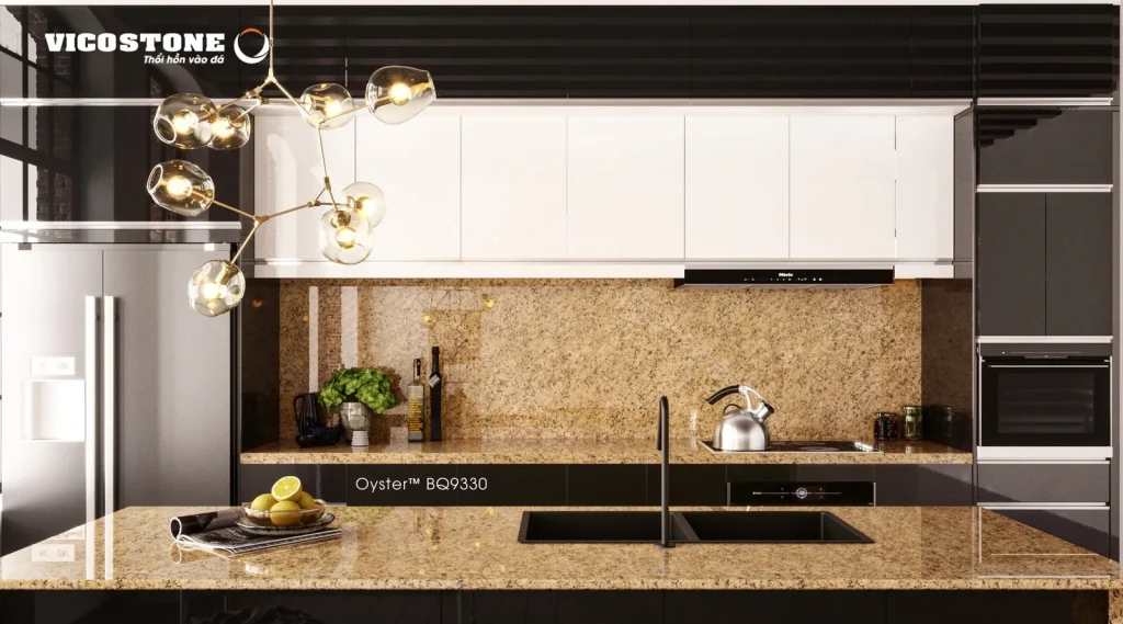 Bề mặt Oyster BQ9330 trong không gian minh họa