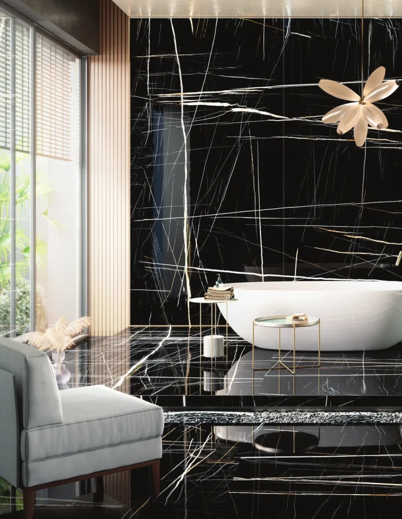 Bề mặt SAHARA NOIR trong không gian minh họa