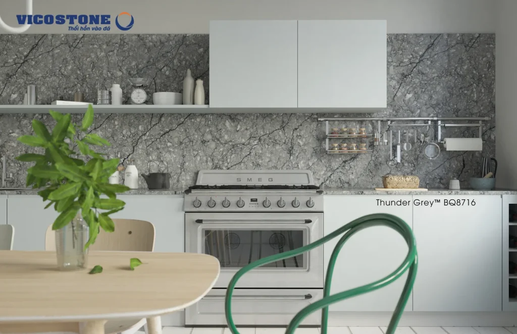 Bề mặt Thunder Grey BQ8716 trong không gian minh họa