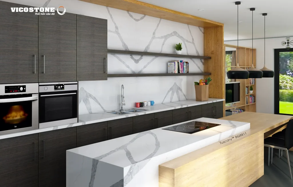 Bề mặt Tuscany BQ8811 trong không gian minh họa