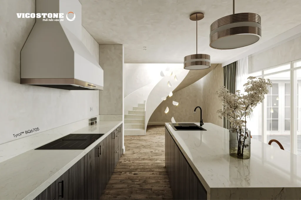 Bề mặt Tyrol BQ6705 trong không gian minh họa